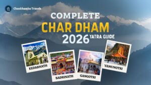 Complete Char Dham Yatra Guide 2026 – Kedarnath, Badrinath, Gangotri, and Yamunotri temples in the Garhwal Himalayas