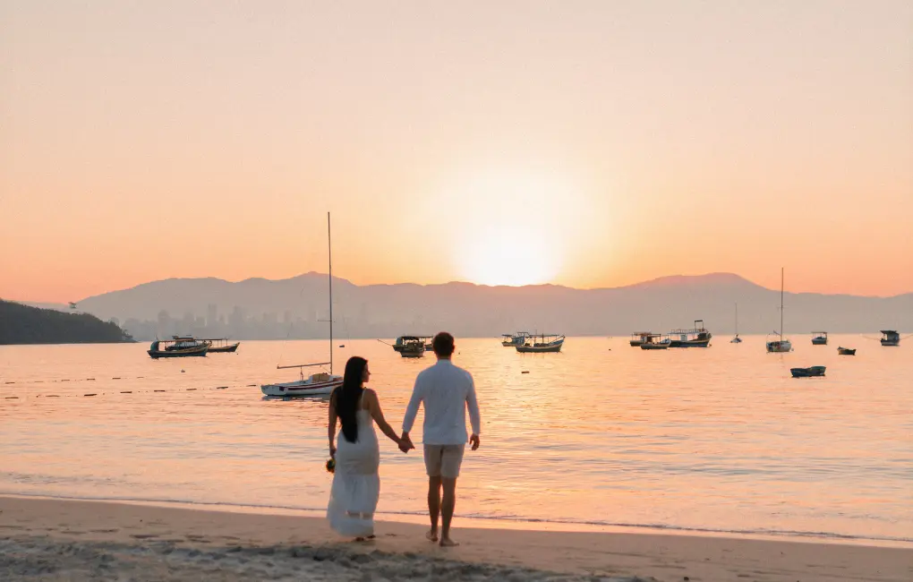 Couples On Kerala Beach
